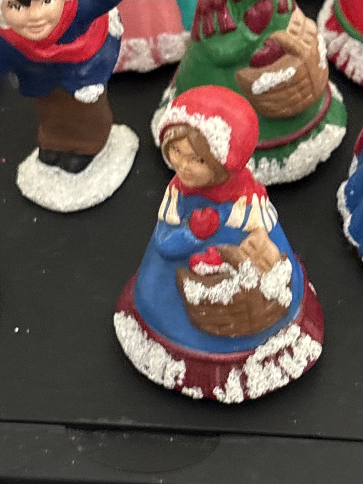 10 Vtg Byron Molds Figurines Christmas Village Victorian People Carolers Ceramic
