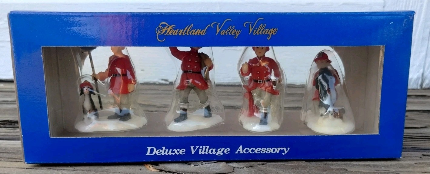 2002 Heartland Valley Village 4 Fireman Figurines