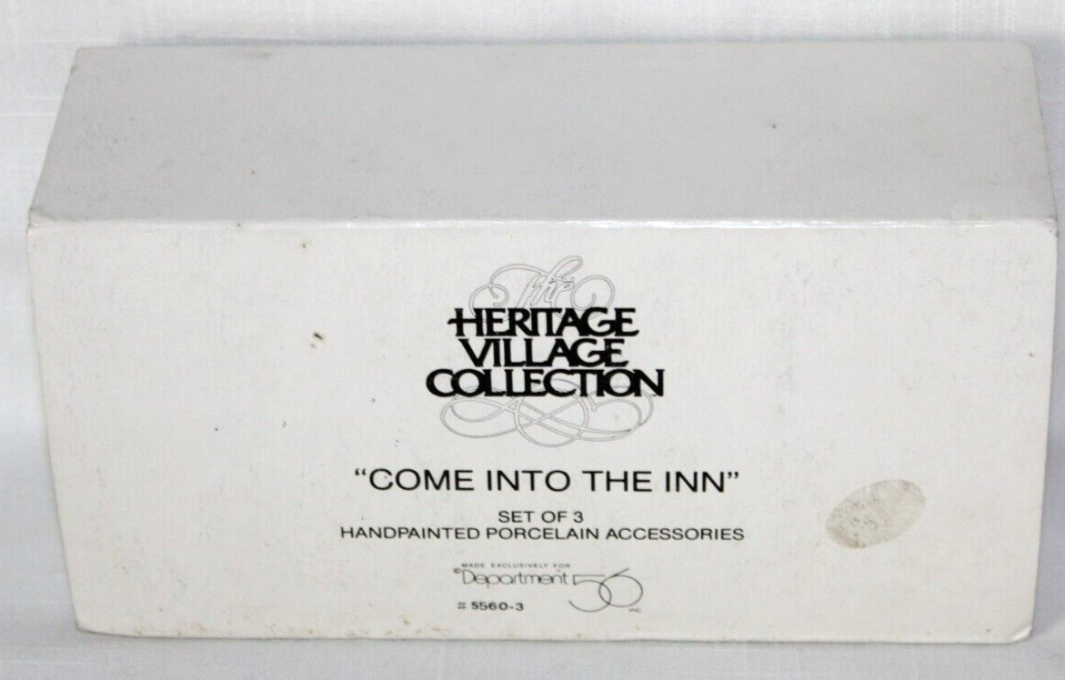 Dept 56 Heritage Village 55603 Come Into the Inn 3 Piece People Pristine-#6