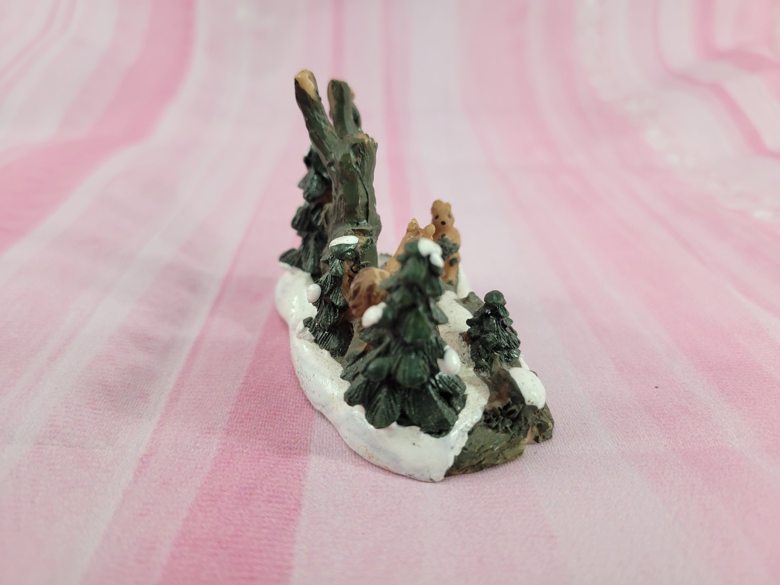 Wildlife Squirrels Winter Decorative Village Accessories 2″ x 3″ Christmas