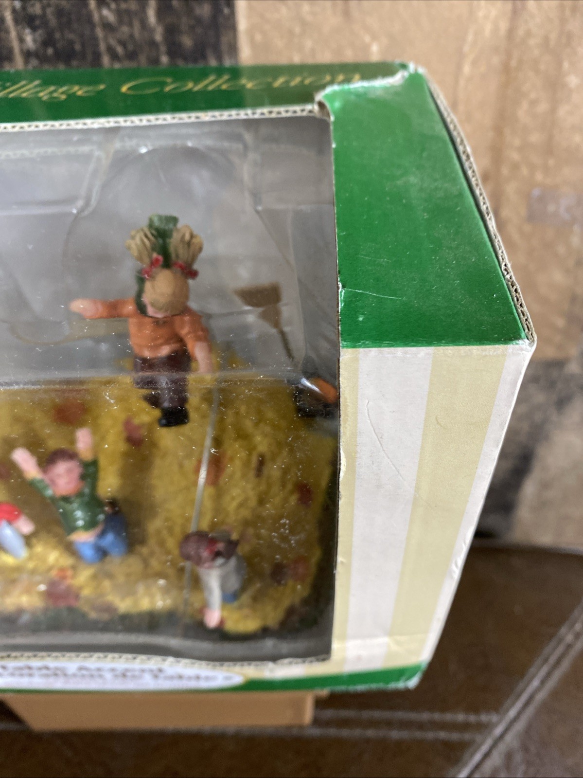 Lemax Table Decoration 2005 Leafpile Frolic #53506 NEW In Box table Accent Vtg