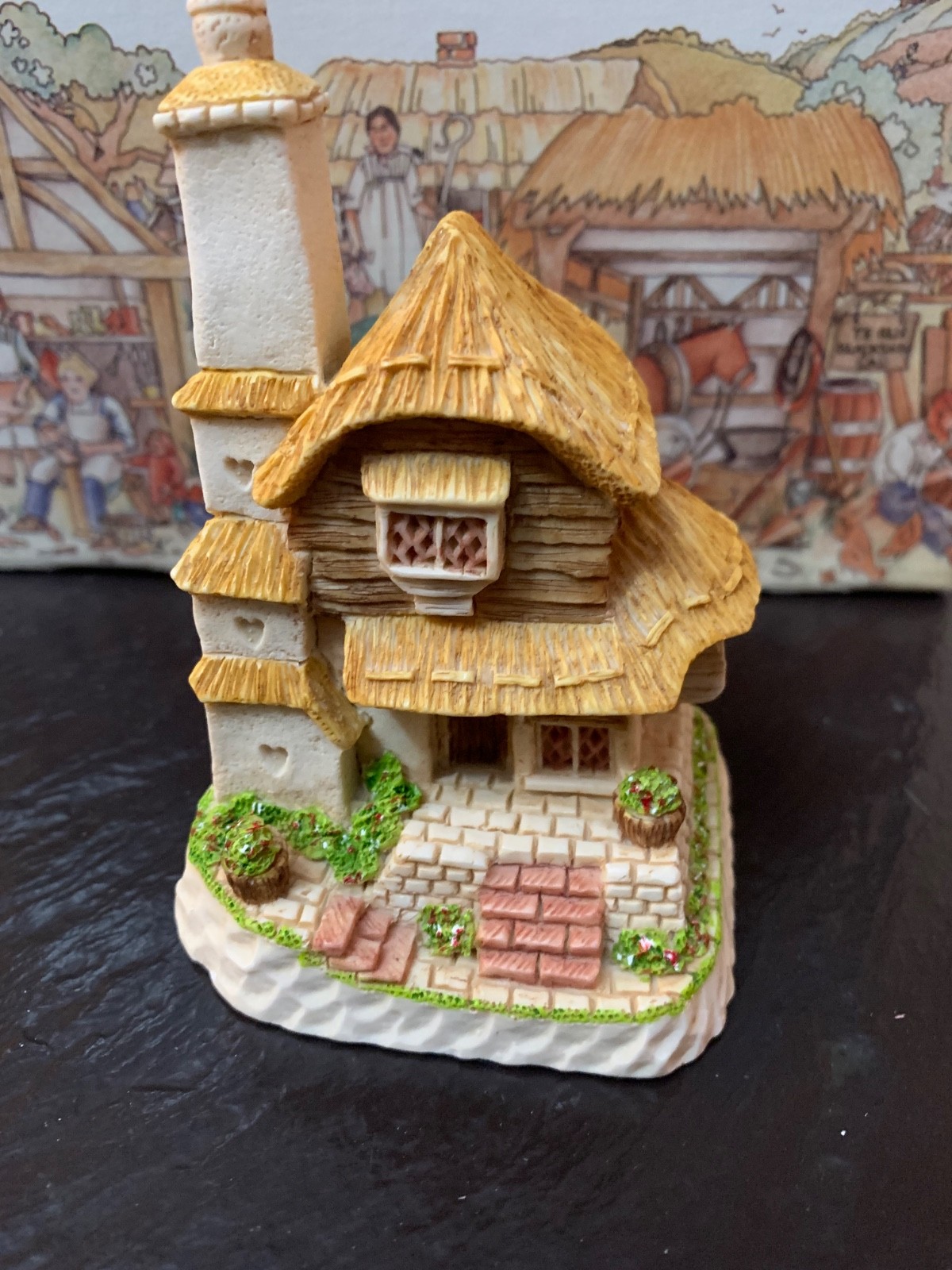 David Winter Cottage Grandmas Cottage Handmade and Hand painted DWF 10 2004