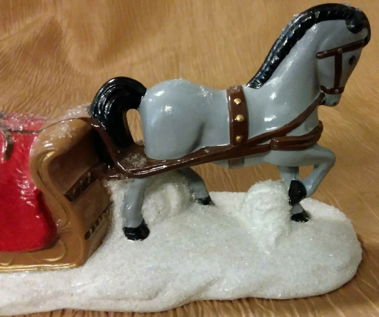 Byron Molds Vintage Ceramic Horse & Sleigh ‘Bringing Home the Christmas Tree’