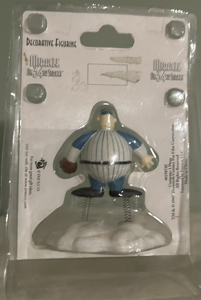 Enesco Miracle On 34th Street ~ Baseball Player Figure Village Movie Memories