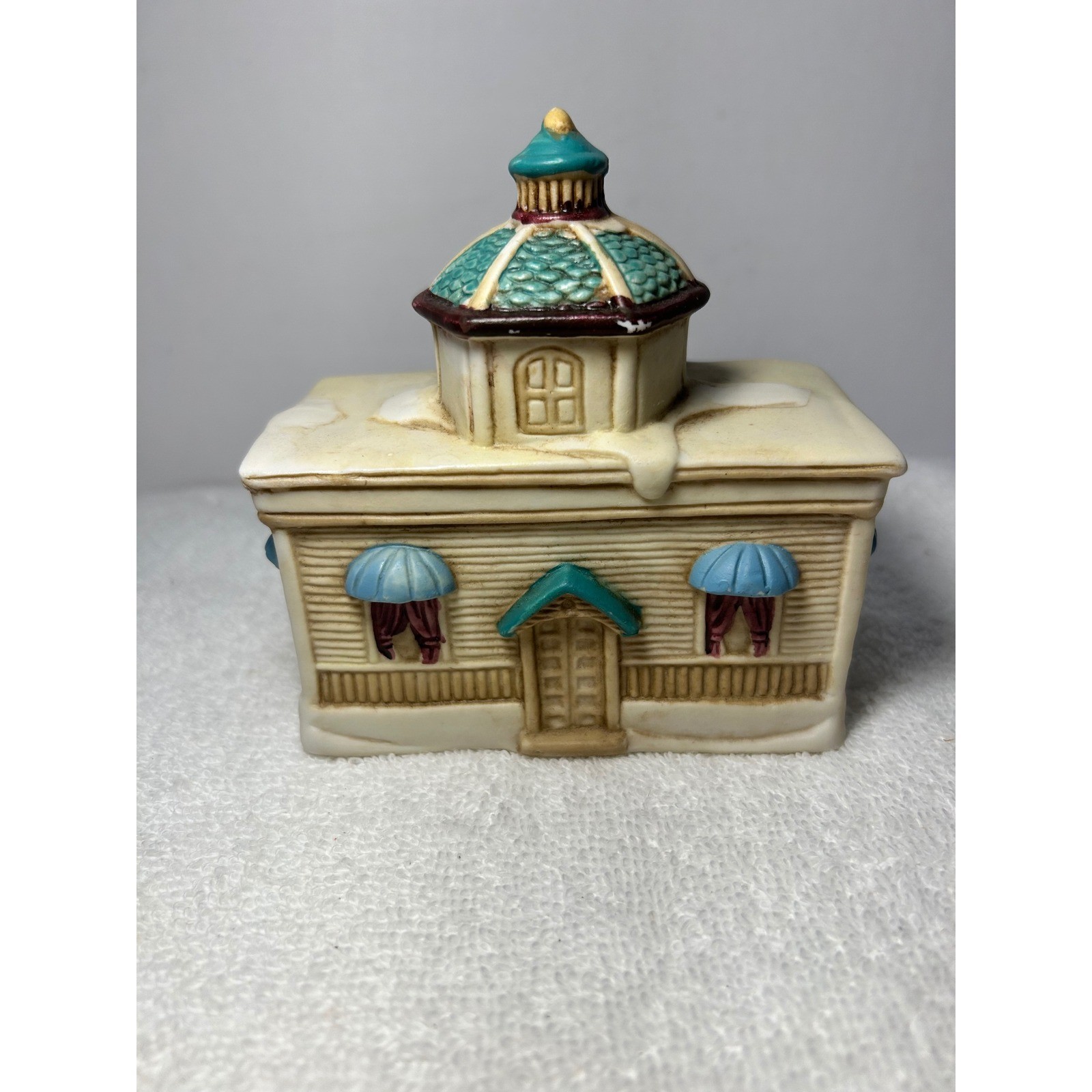 Vintage 1992 Town Opera Center Ceramic Christmas Village Building Miniature