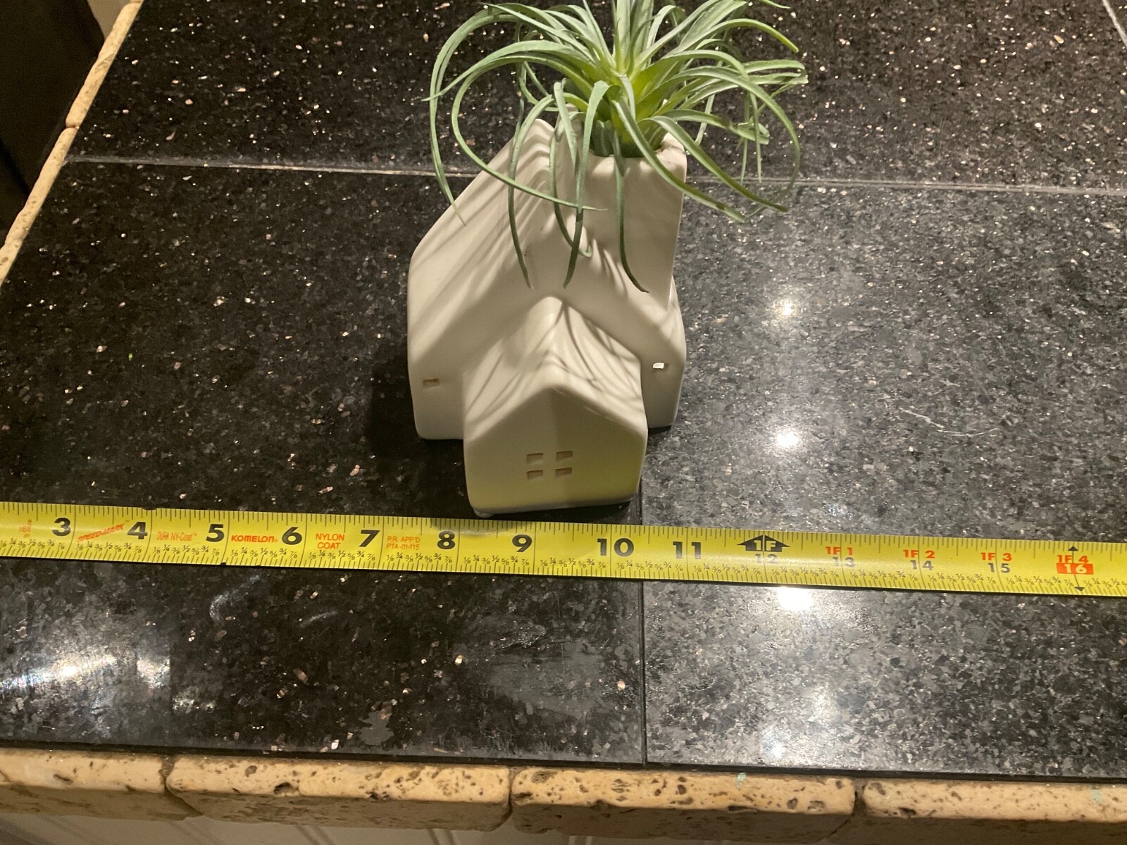 Live Trends Winter Village House LightUp Switch 4.5” Cute Faux Air Plant