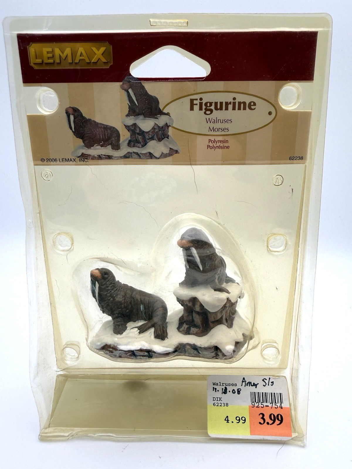 Lemax Walruses Holiday & Seasonal Retired Marine Mammals Vintage
