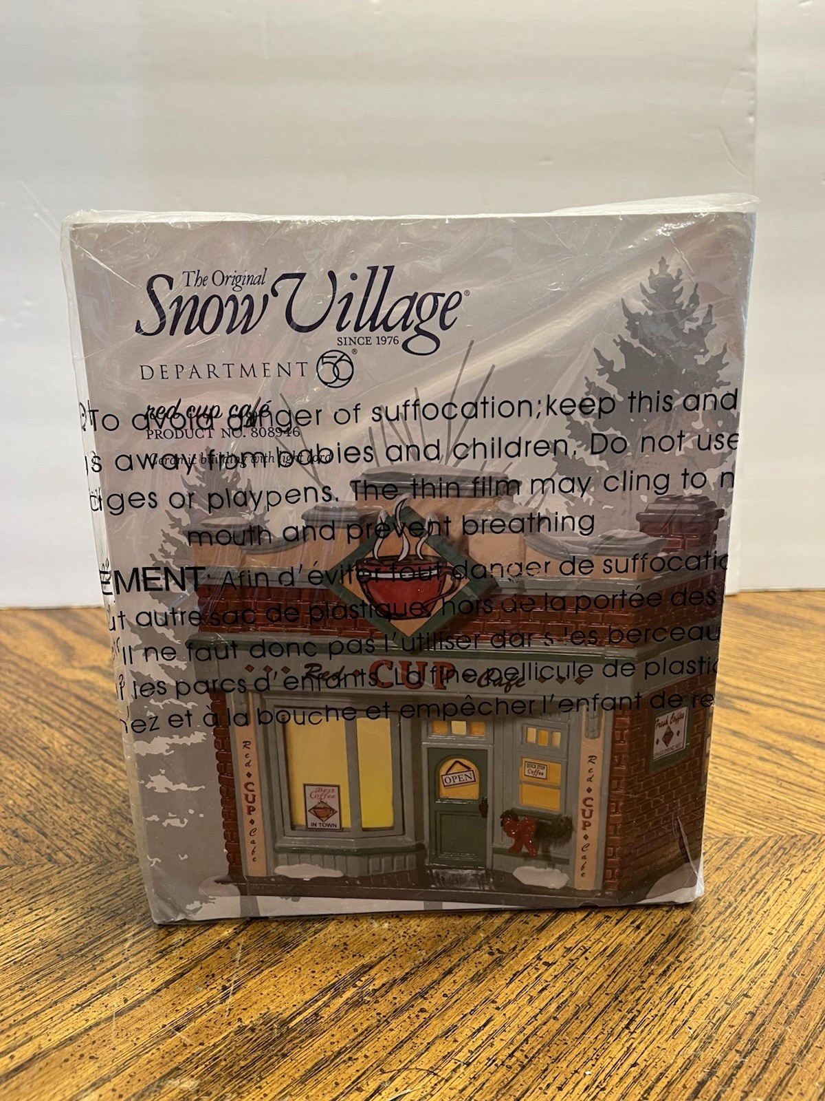 Department 56 Snow Village Red Cup Cafe 808946 Christmas Village