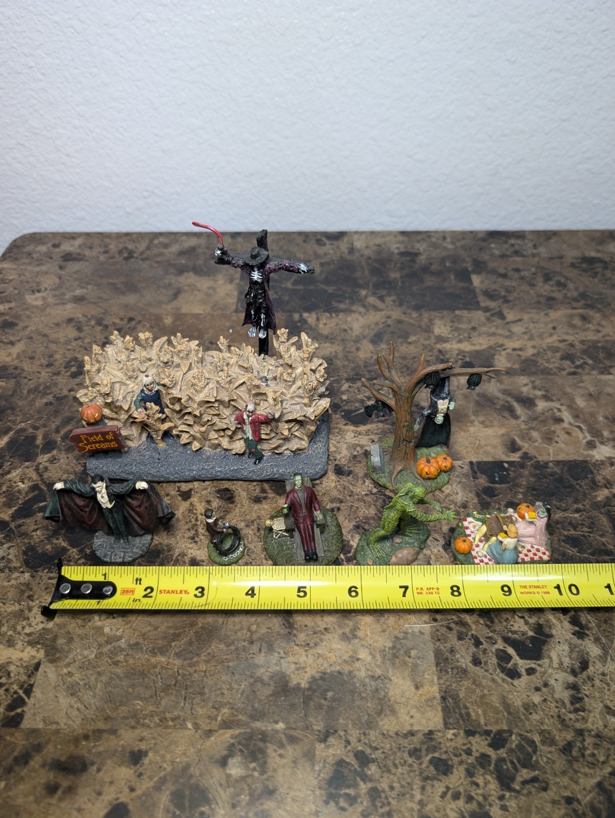 Lot Of Hawthorne Village Halloween Character Figurine Collectibles