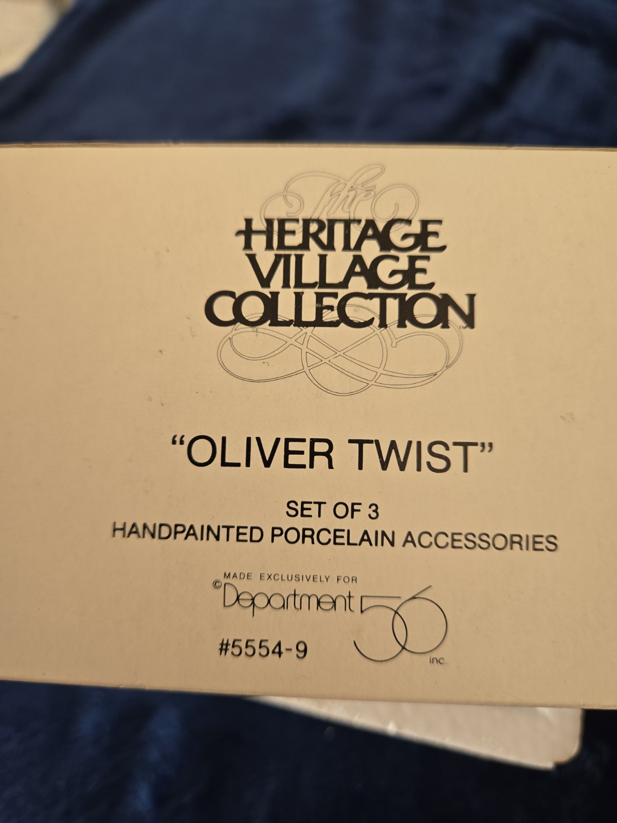 Dept 56 Oliver Twist Heritage Village Figurine Set of 3 5554-9 Christmas w/ Box