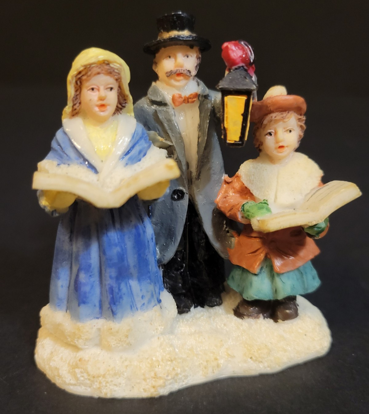 Holiday Time Santas Workbench Christmas Village Family Carolers Caroling Sing