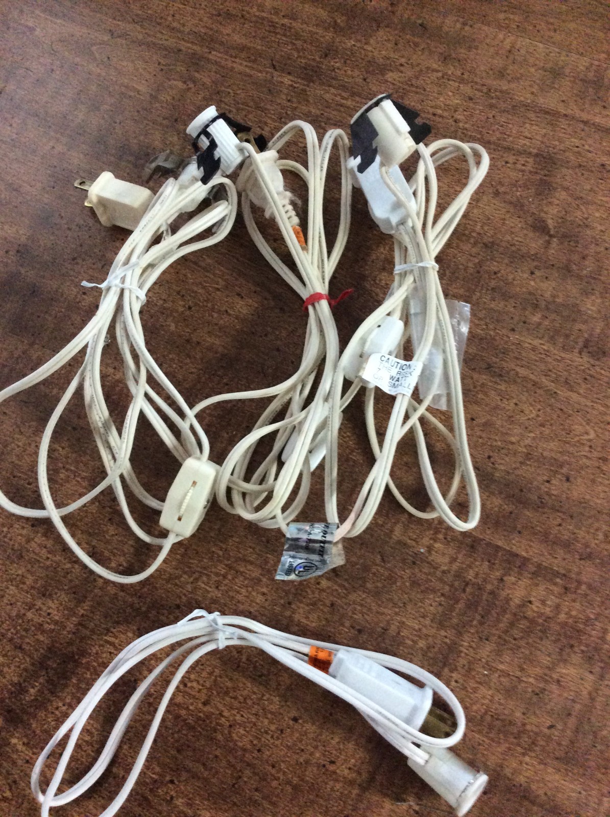 Holiday Village single socket power cords lot of 4
