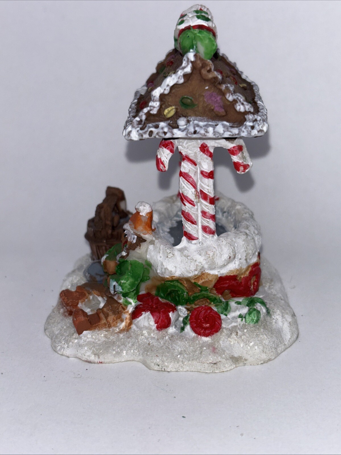 Vintage 2005 Gingerfrost Lane Christmas Village Accessories Wishing Well 3 Inch