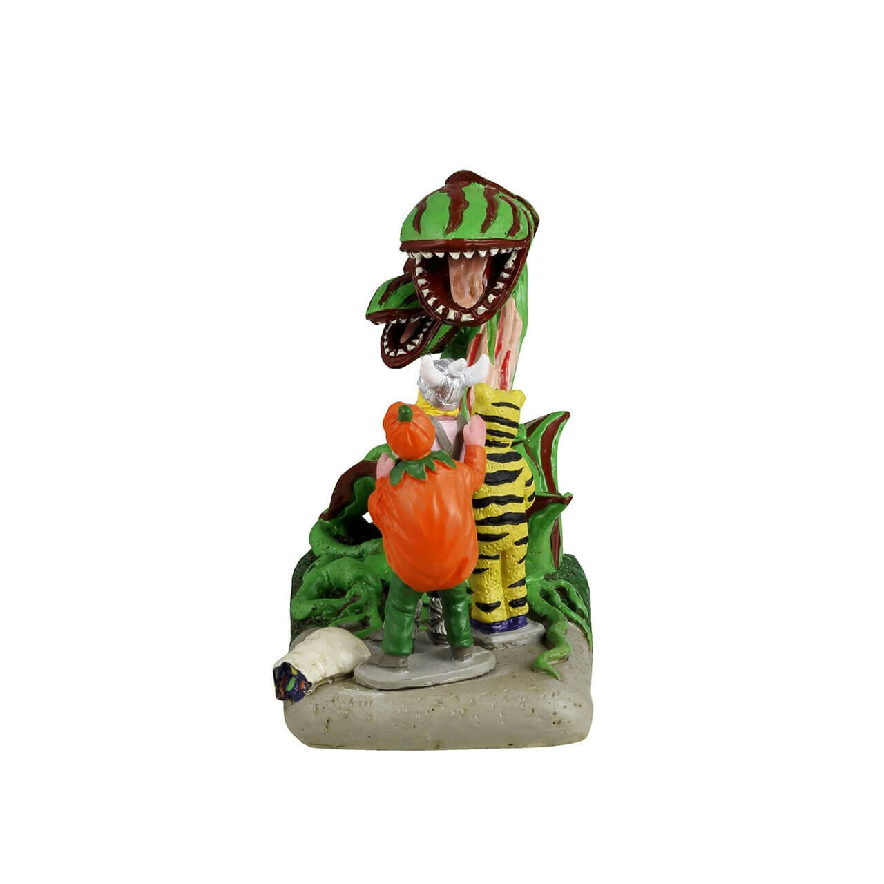 Lemax Terrified Trick-Or-Treaters Spooky 43701 Forbidden Territory Loom Plants