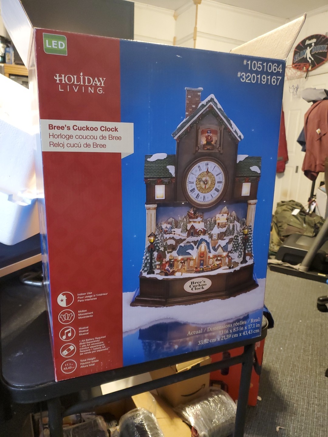 *READ*VIDEO* Christmas Decor Bree’s Cuckoo Clock with Christmas Village Scene
