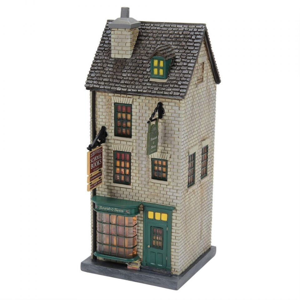 Dept 56 FLOURISH AND BLOTTS Harry Potter Village 6010455 BRAND NEW 2023