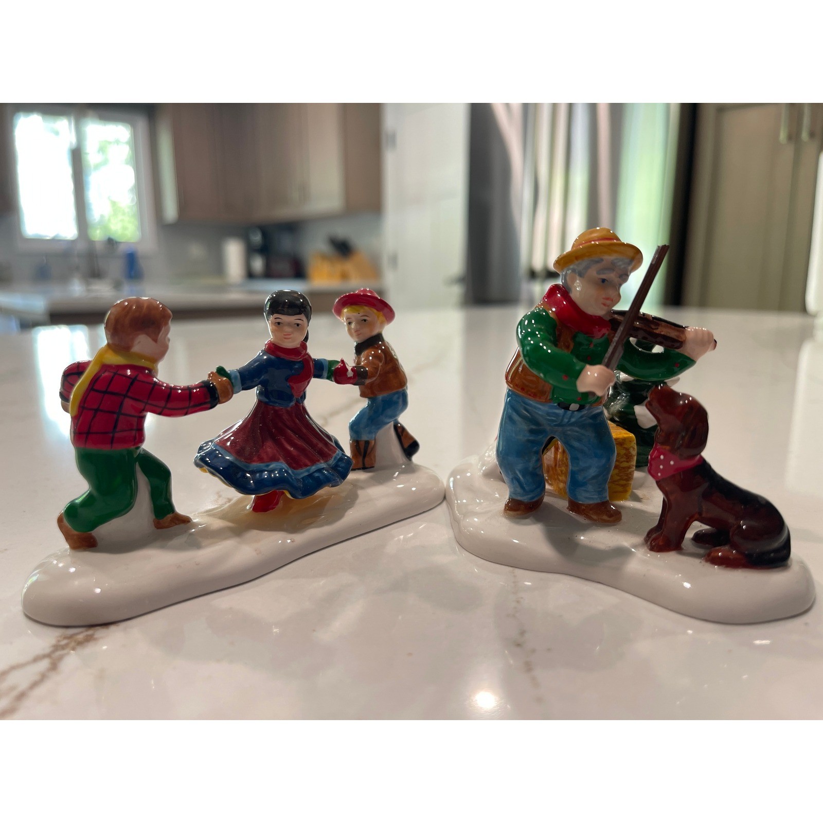 Department 56 Snow Village AT THE BARN DANCE unboxed