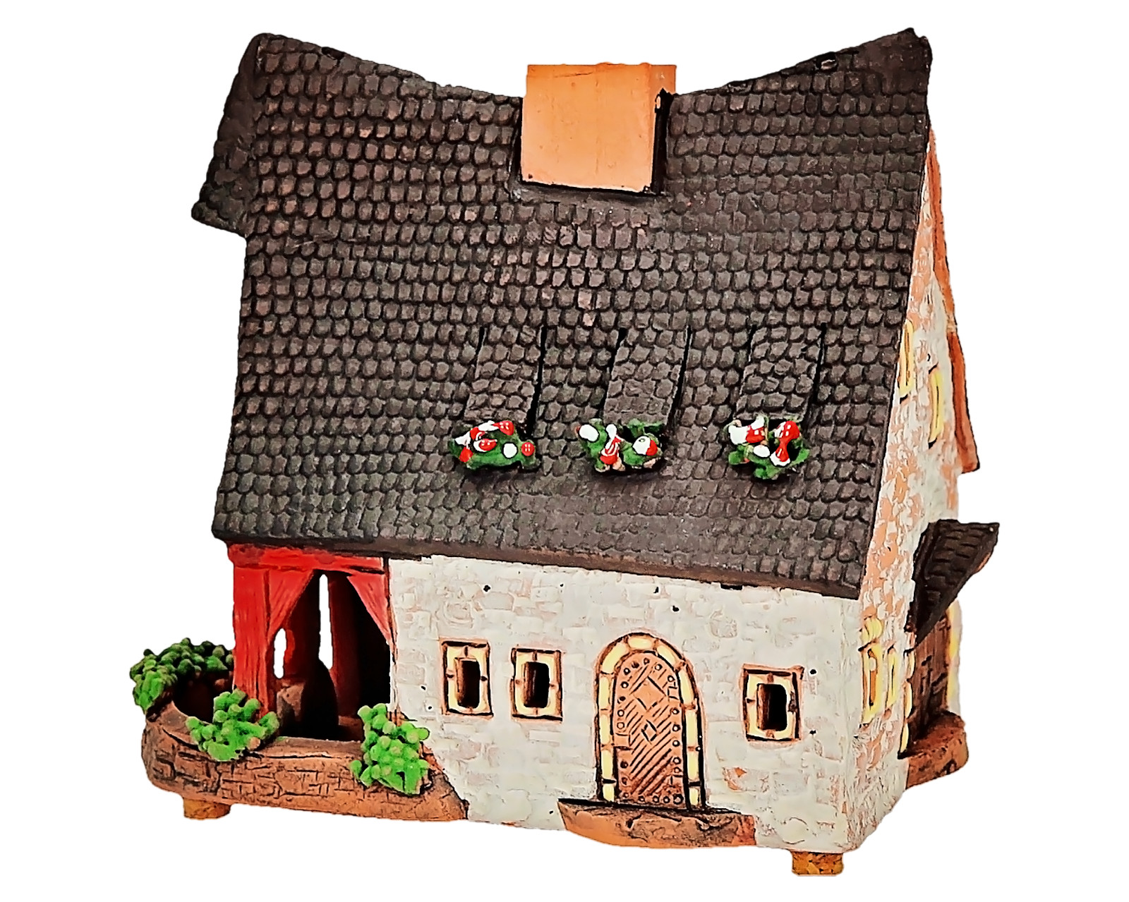 Midene Ceramic House Historical Miniature Old Smithery in Rothenburg, Germany