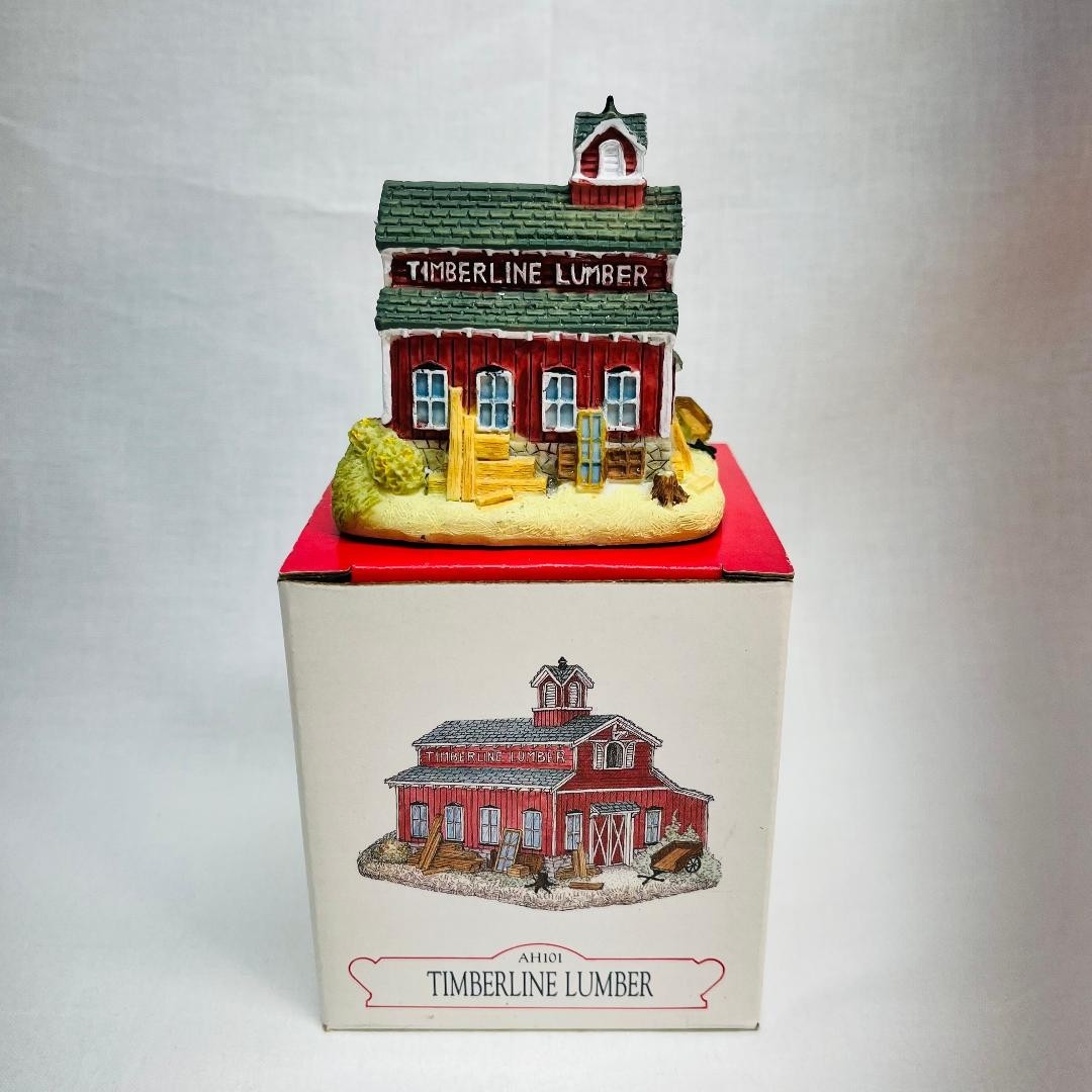 VTG 1996 Liberty Falls Timberline Lumber #AH101 Fall Accessory 2.5″ Wx2.5″ Lx3″H