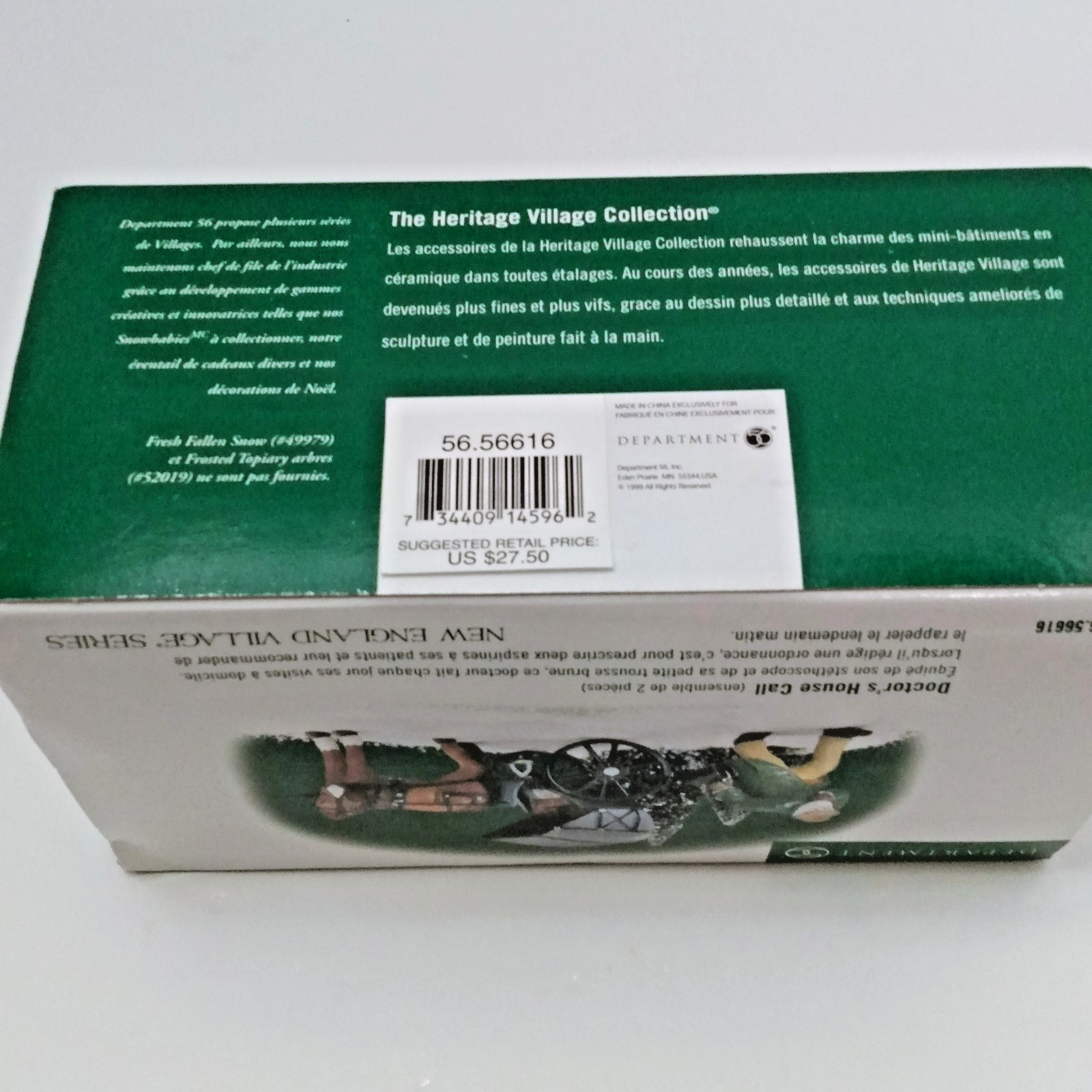 Dept 56 Doctor’s House Call New England Village Series 56.56616 w/Box