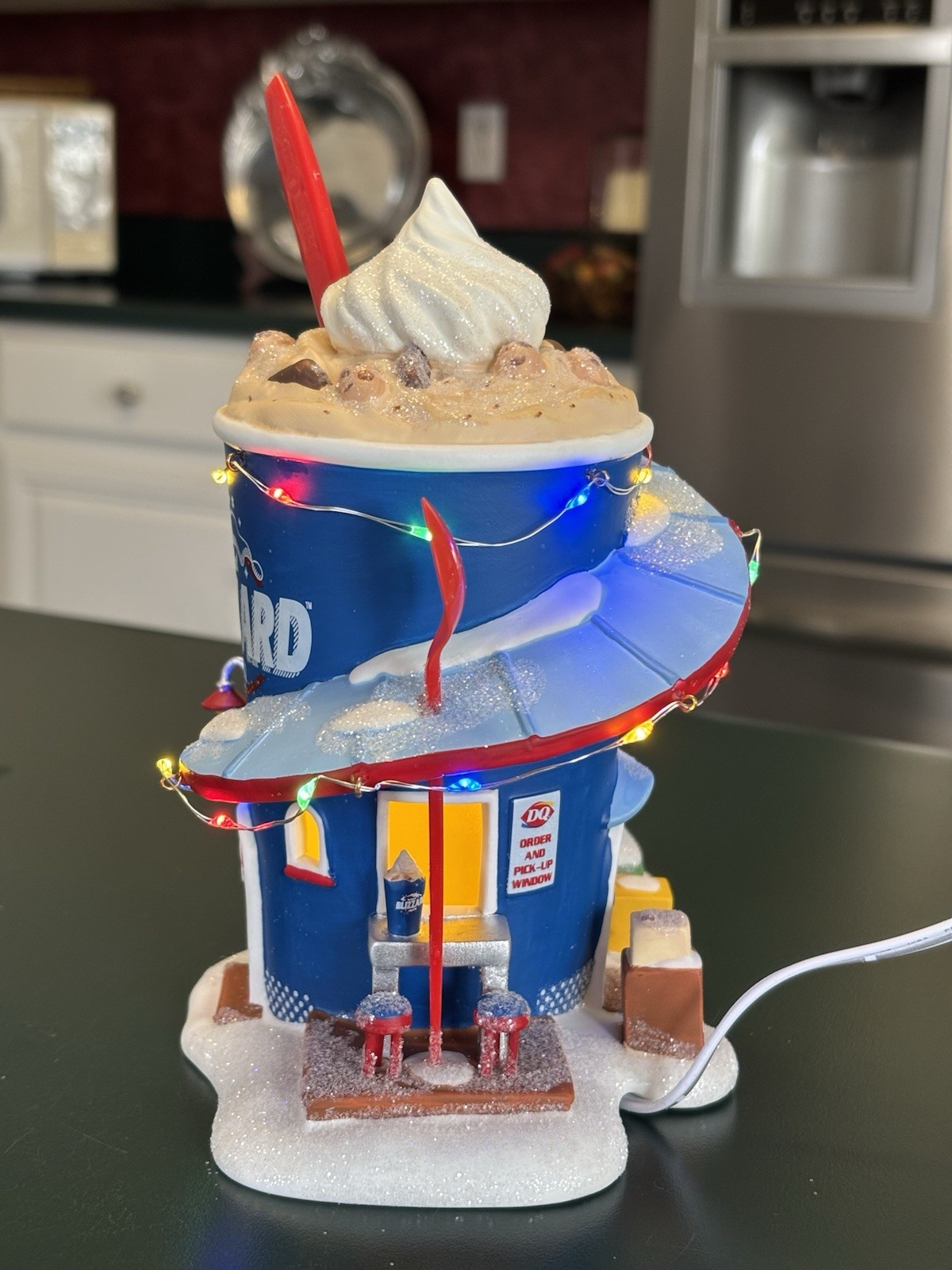 Dept 56 FORECASTING A BLIZZARD Dairy Queen North Pole Series 2 Pc Set New 2025