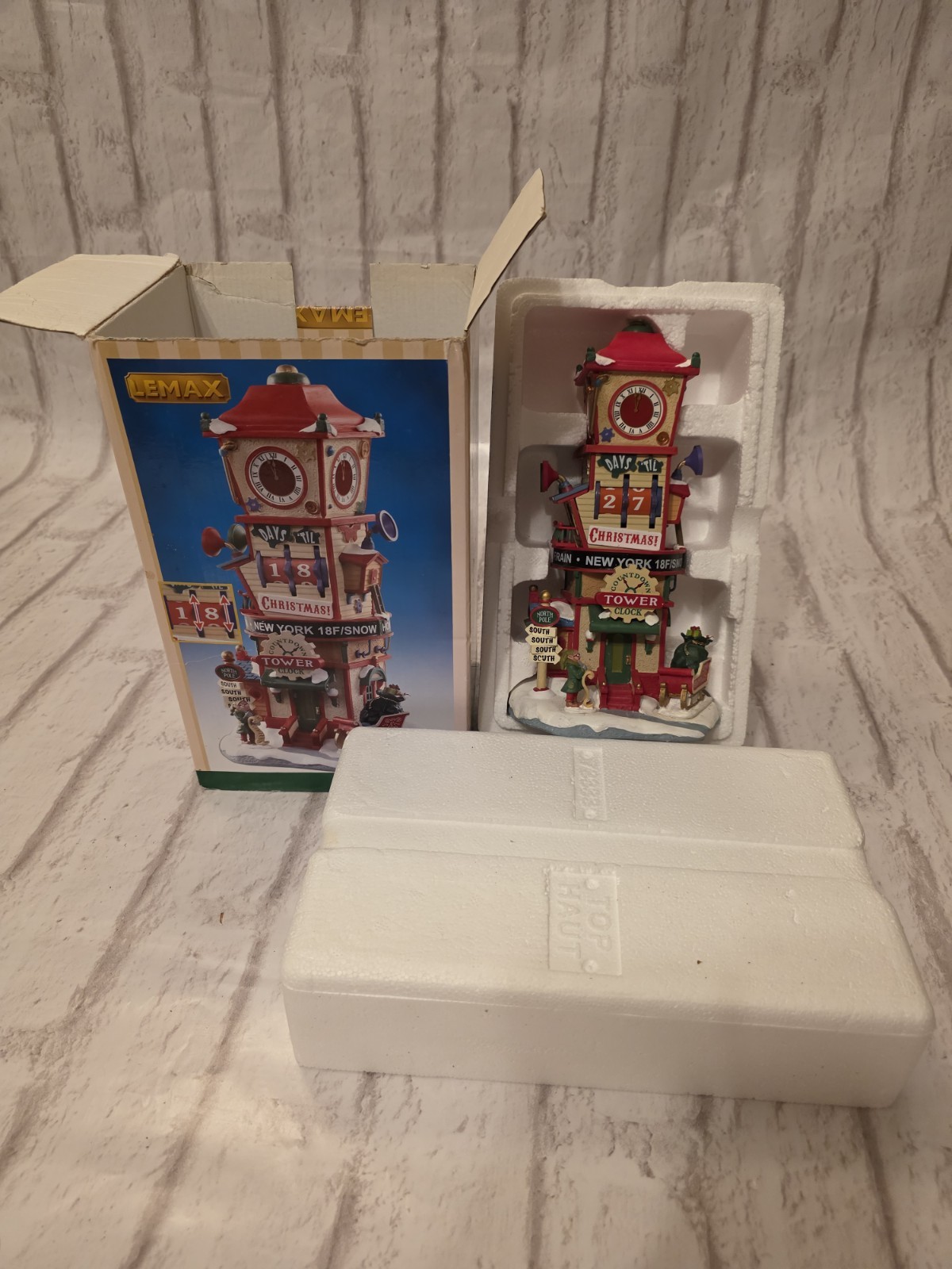 Lemax Christmas Village Collection Countdown Clock Tower