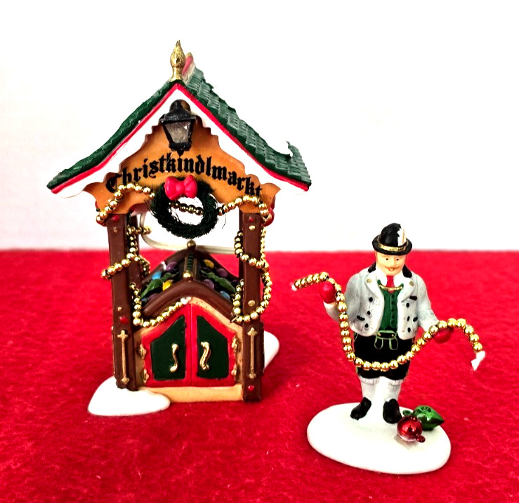 Dept 56 ALPINE VILLAGE CHRISTMAS MARKET~ “The Ornament Booth #804441”