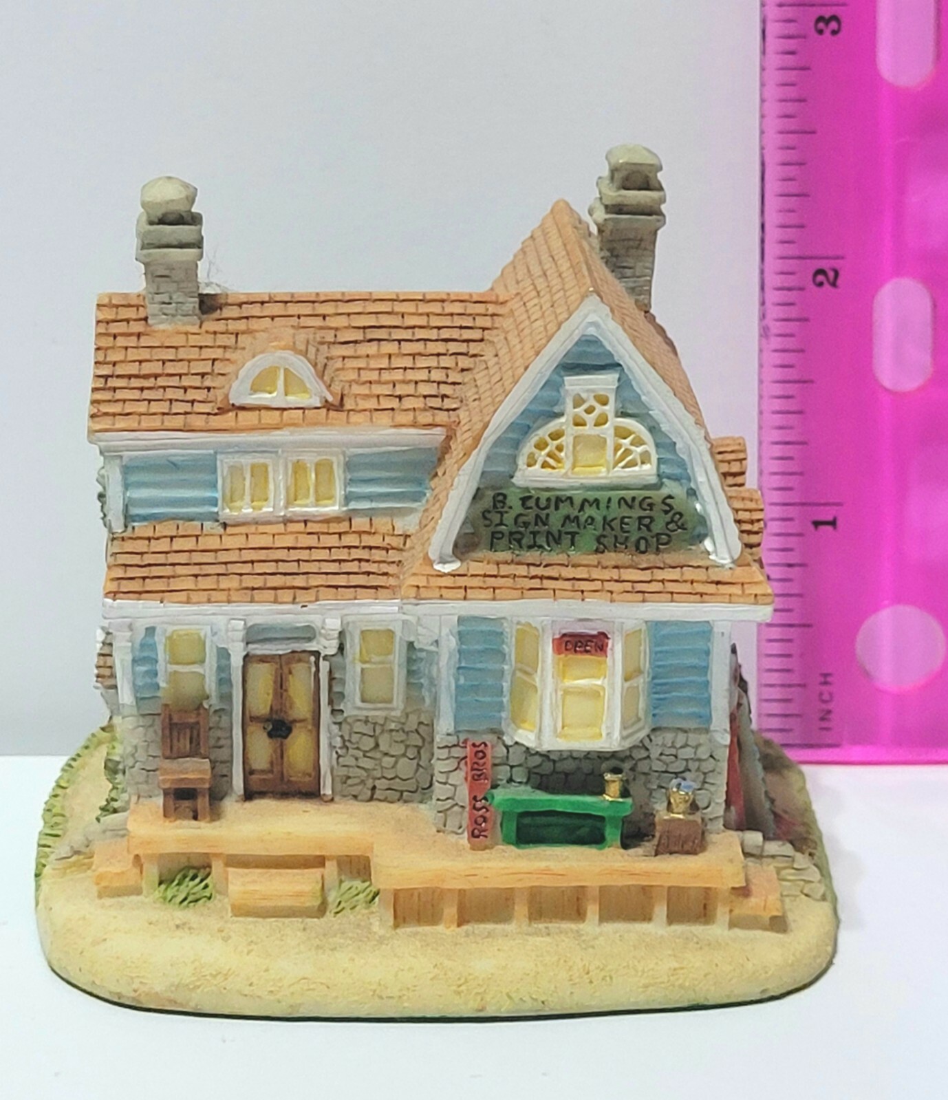 Christmas Village B. Cummings Print Shop Intl. Resourcing Services Holiday 1997