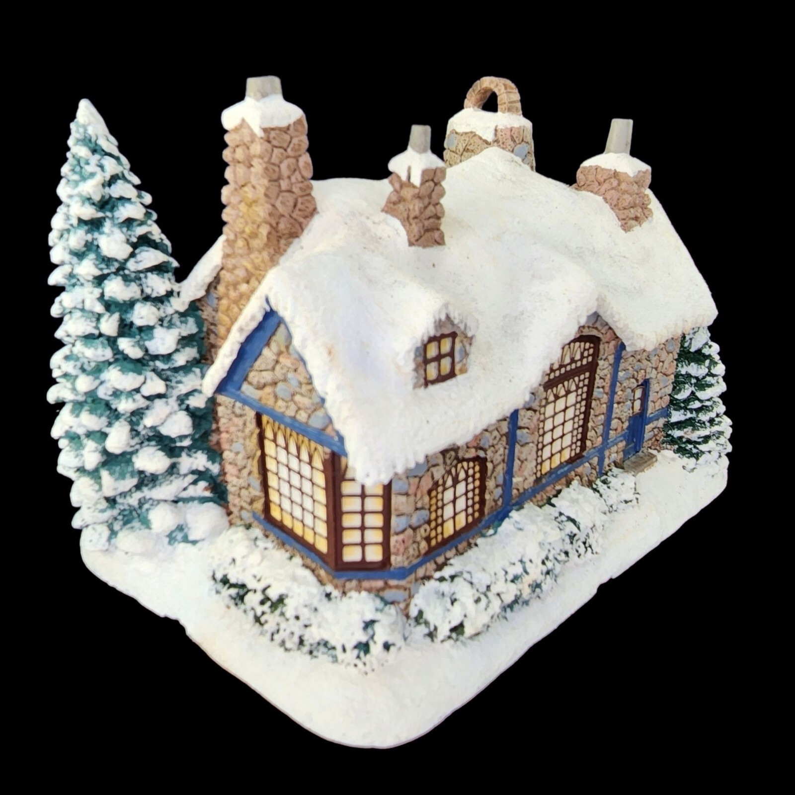Hawthorne Village Stonehearth Restaurant Kinkade Xmas 79978 Vtg NO LIGHT READ