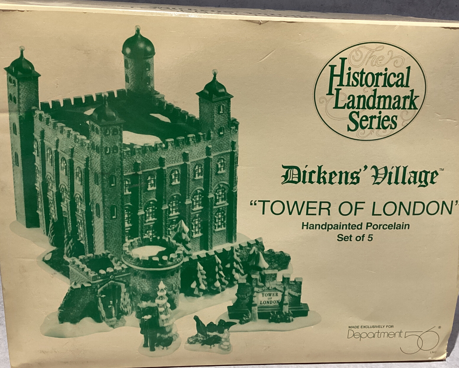 Dept 56 Dickens Village Set Tower of London #58500 – 5 Piece Set