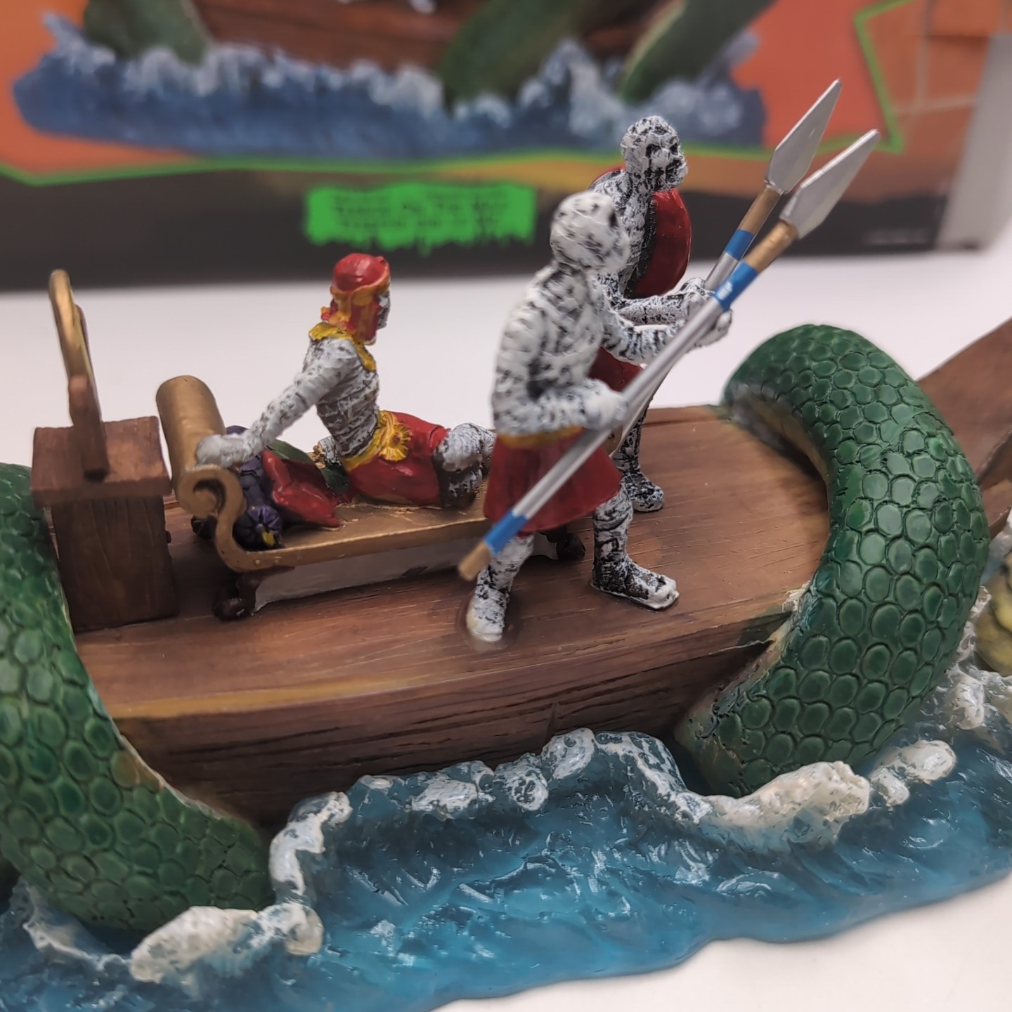Lemax Spooky Town Terror on the Nile Halloween Village Mummy Egyptian Snake Boat