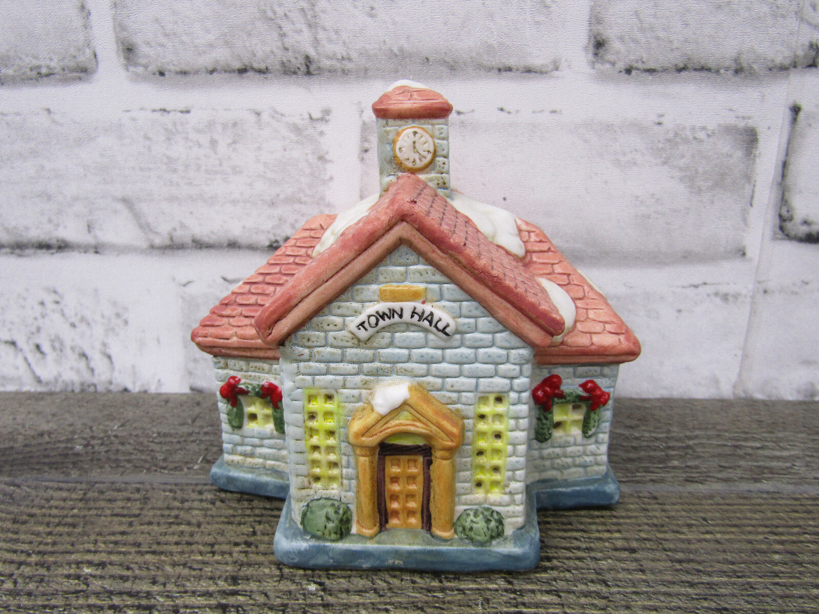 Vtg 1993 Santa’s Best Spirit Of America Christmas Replacement Town Hall