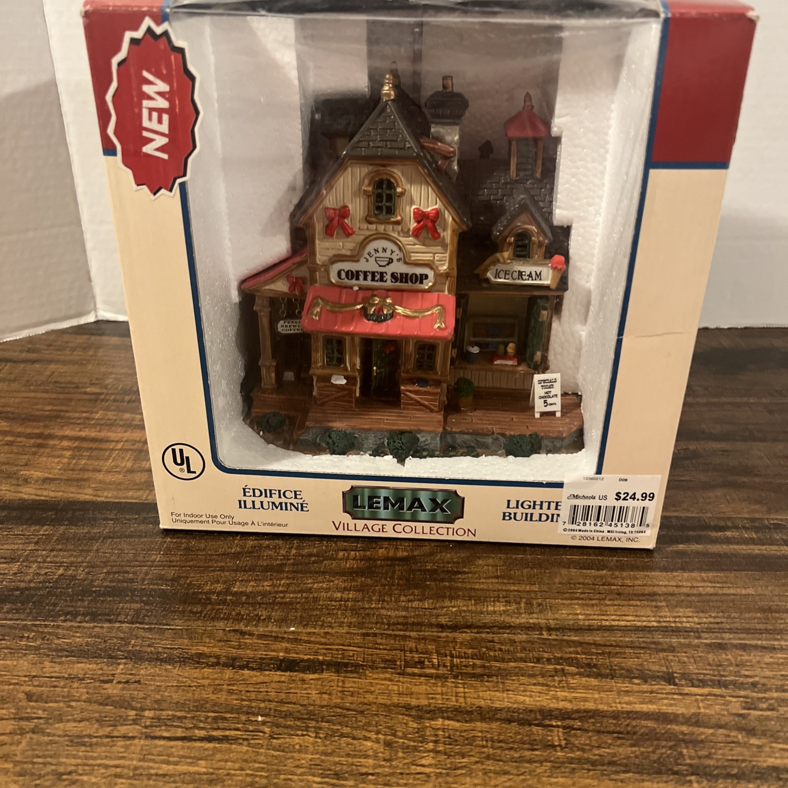 Lemax Village Collection – 2004 Jenny’s Coffee Shop and Ice Cream – Works