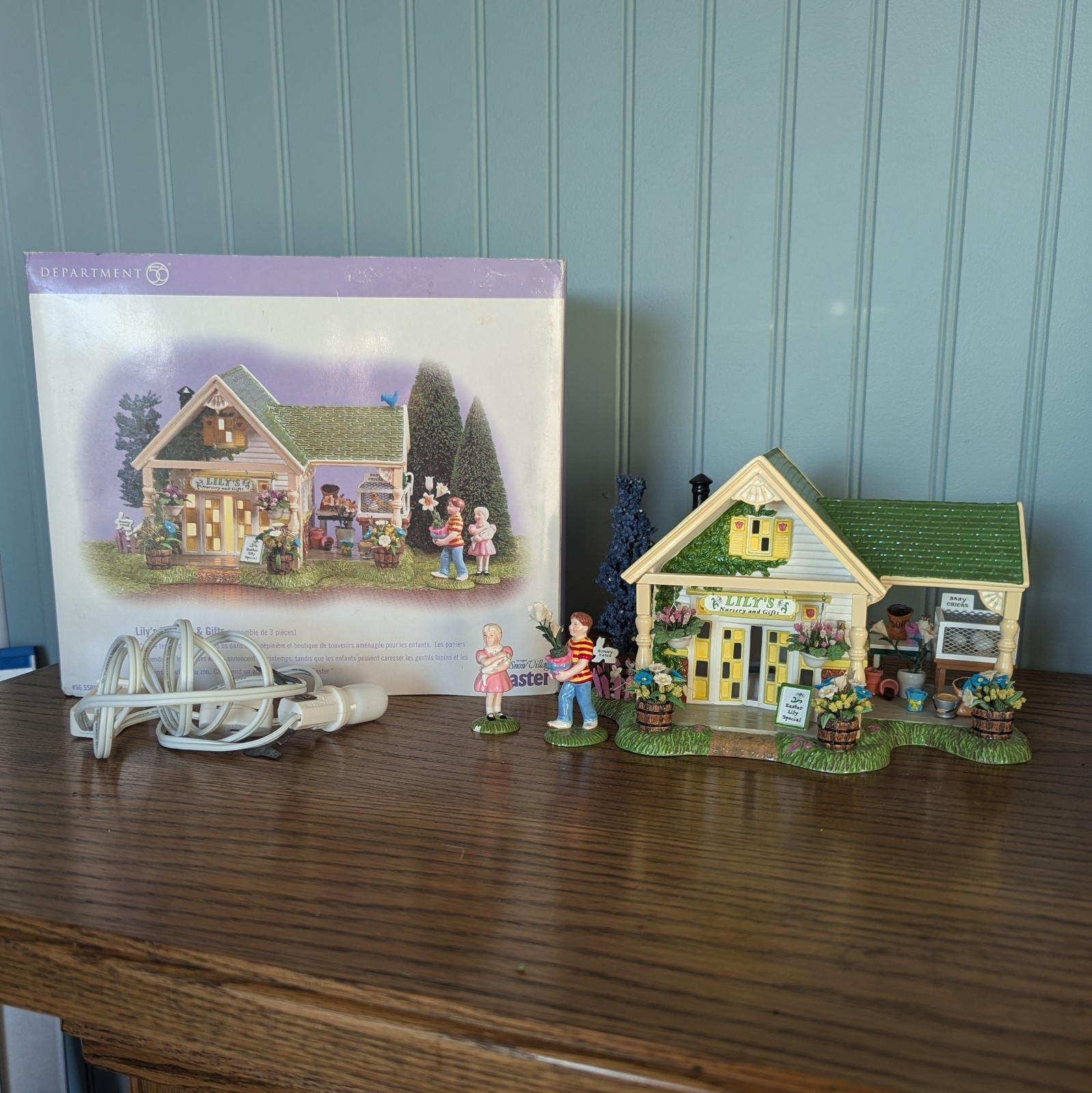 Dept 56 Snow Village Easter Lily’s Nursery & Gifts Lighted House