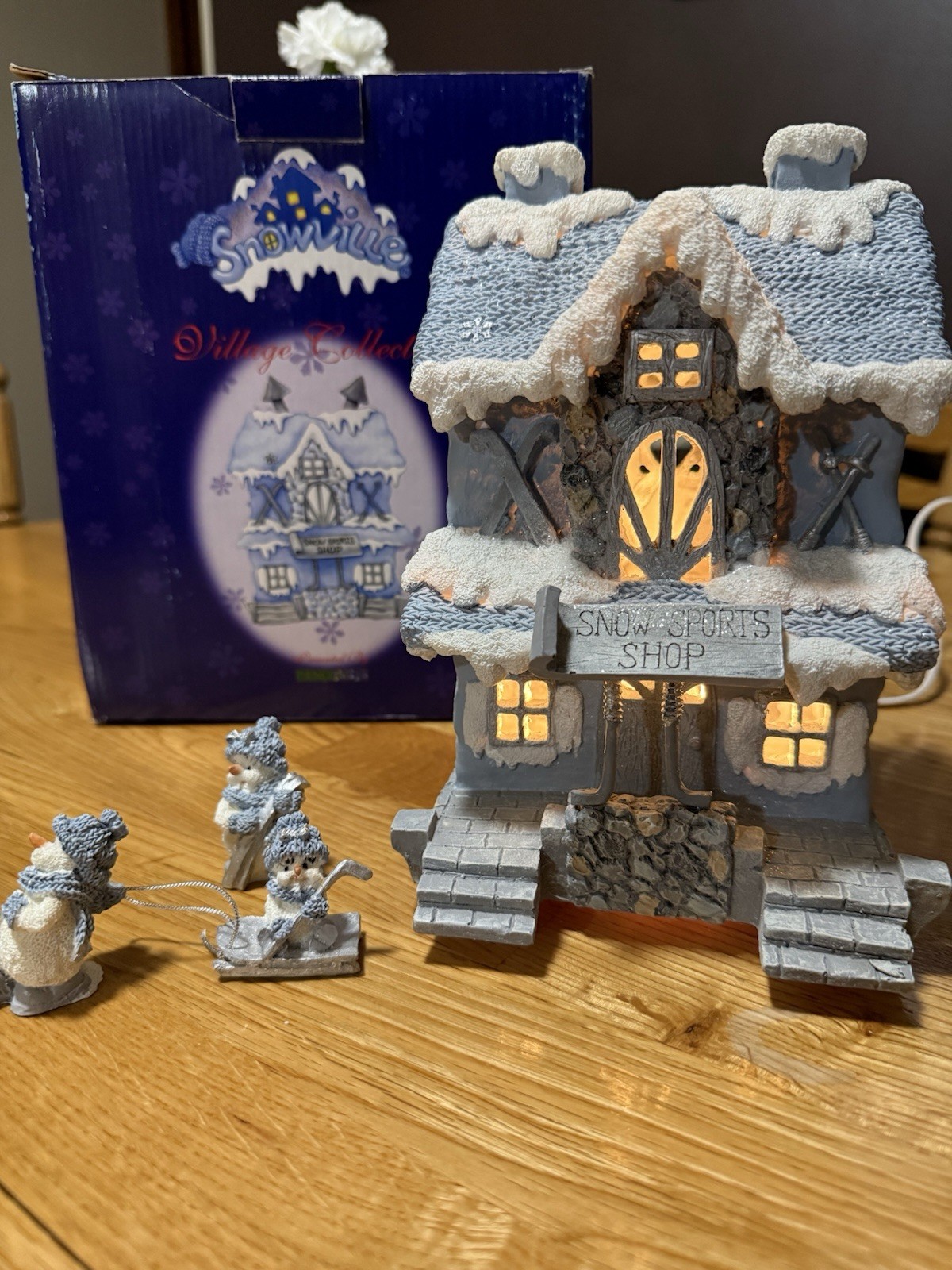 Snowville Illuminated Snow Sports Shop Christmas Village House Collection