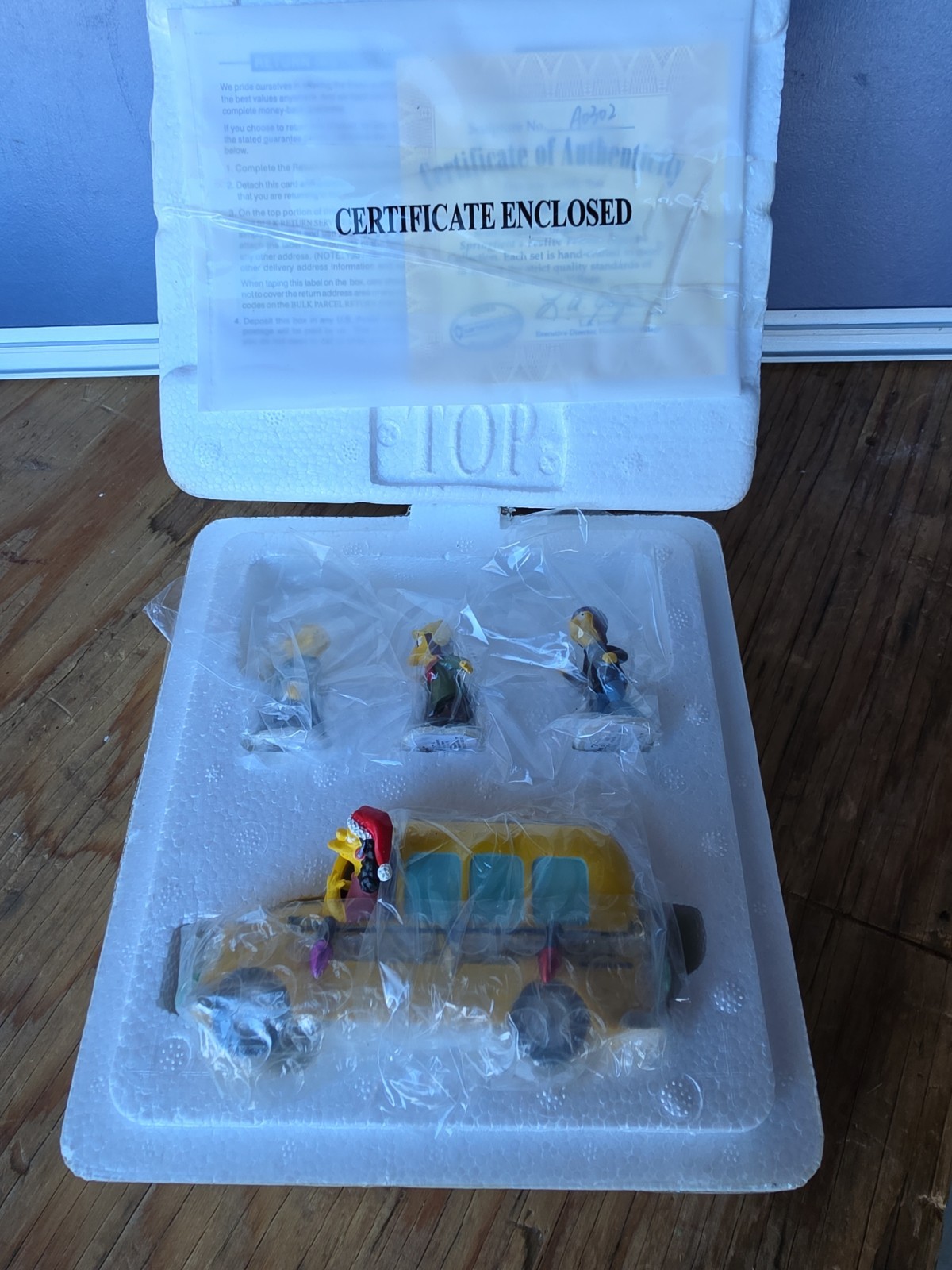 Hawthorne Village Simpsons Springfield’s Festive Friends “Off to School” RARE