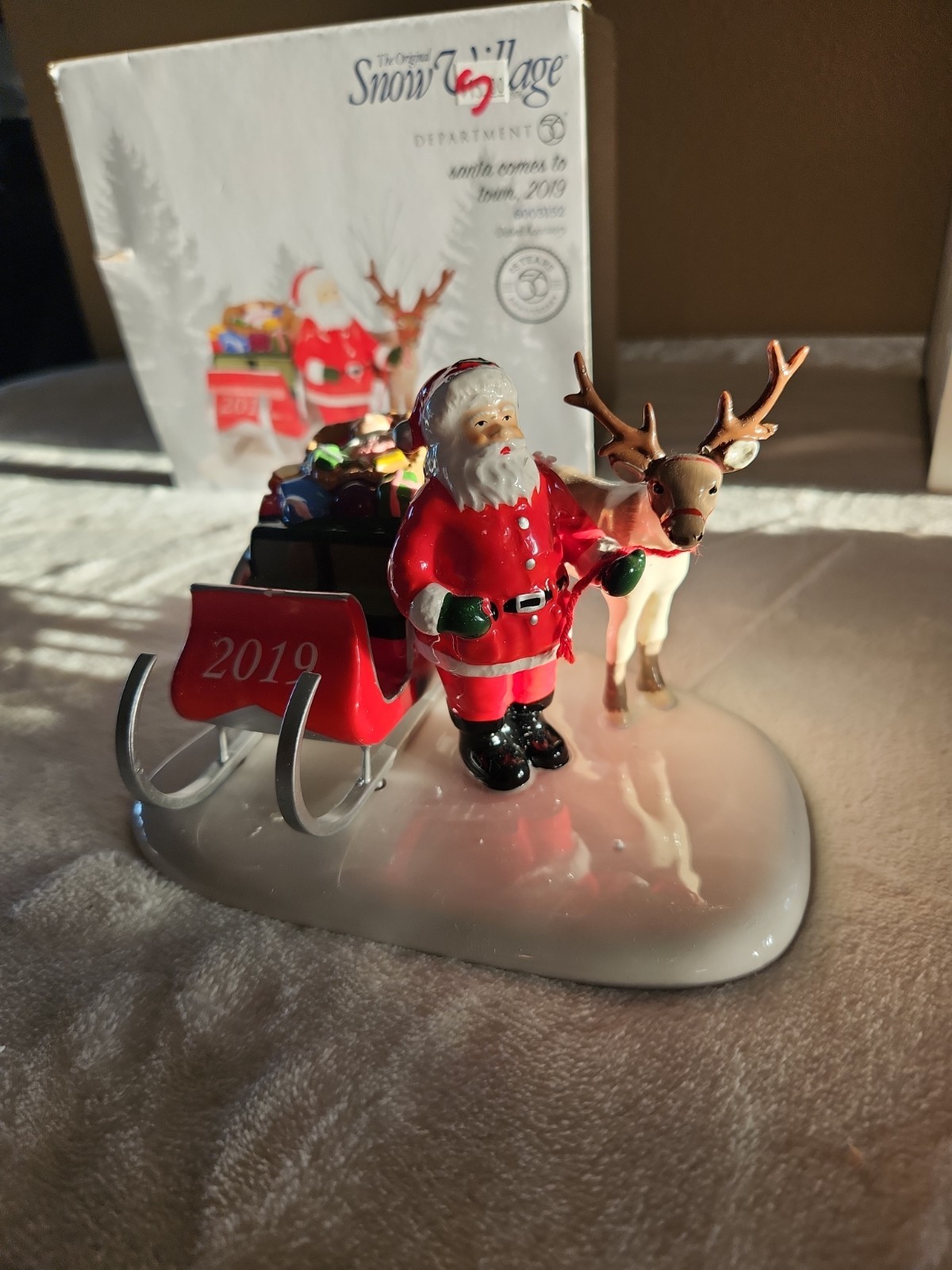 Department 56 Snow Village Sainta Bundle. 3 Pieces In Lot.