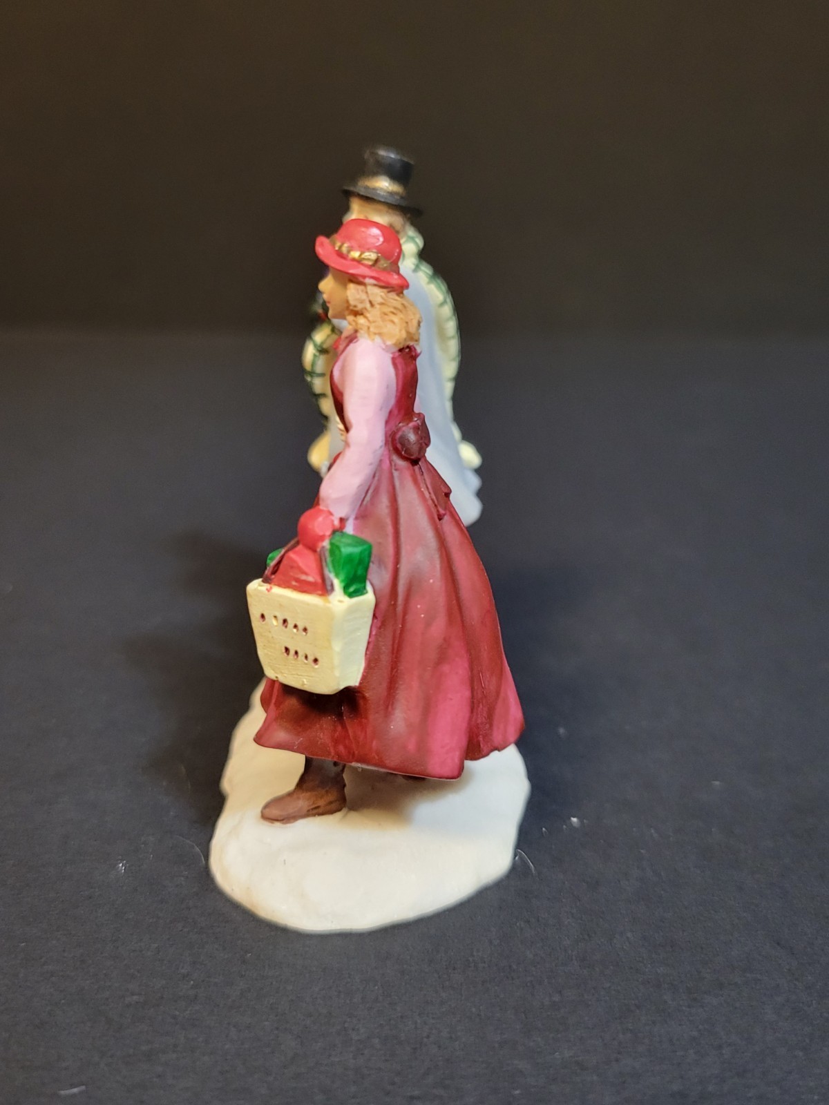 Holiday Time Santas Workbench Christmas Village Family Bringing Gifts