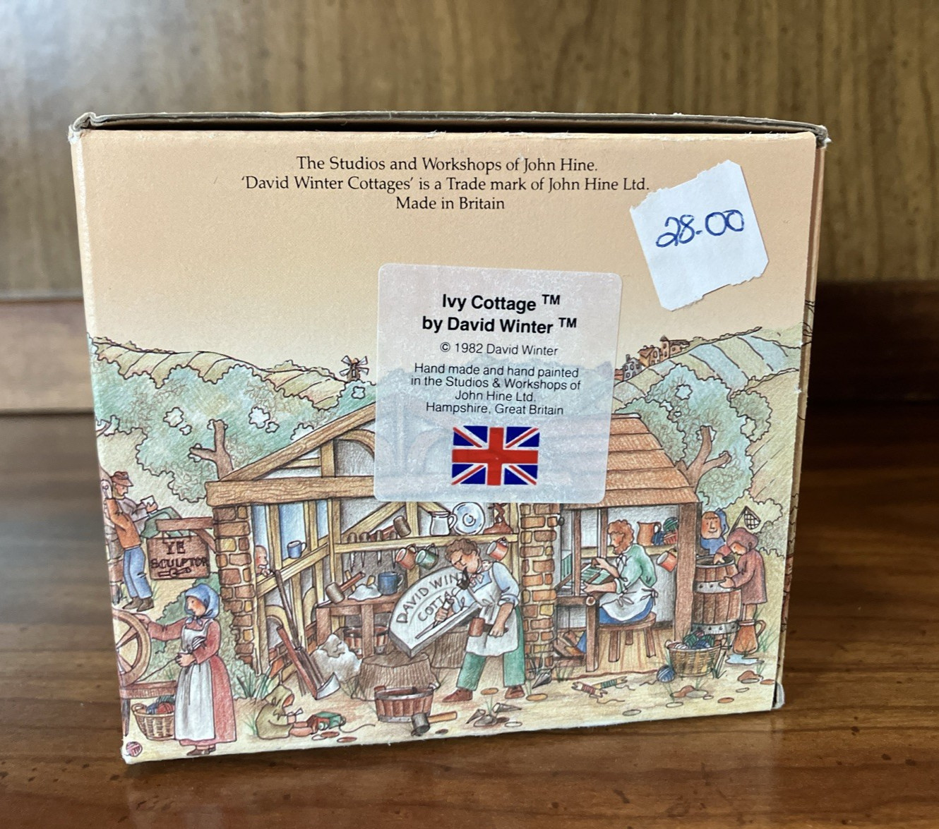 David Winter Cottages THE IVY COTTAGE 1982 Vintage Original Box & COA