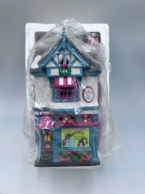Department 56 Snow Village “Marvel’s Beauty Salon” 5470-4 Retired 1997 NIB