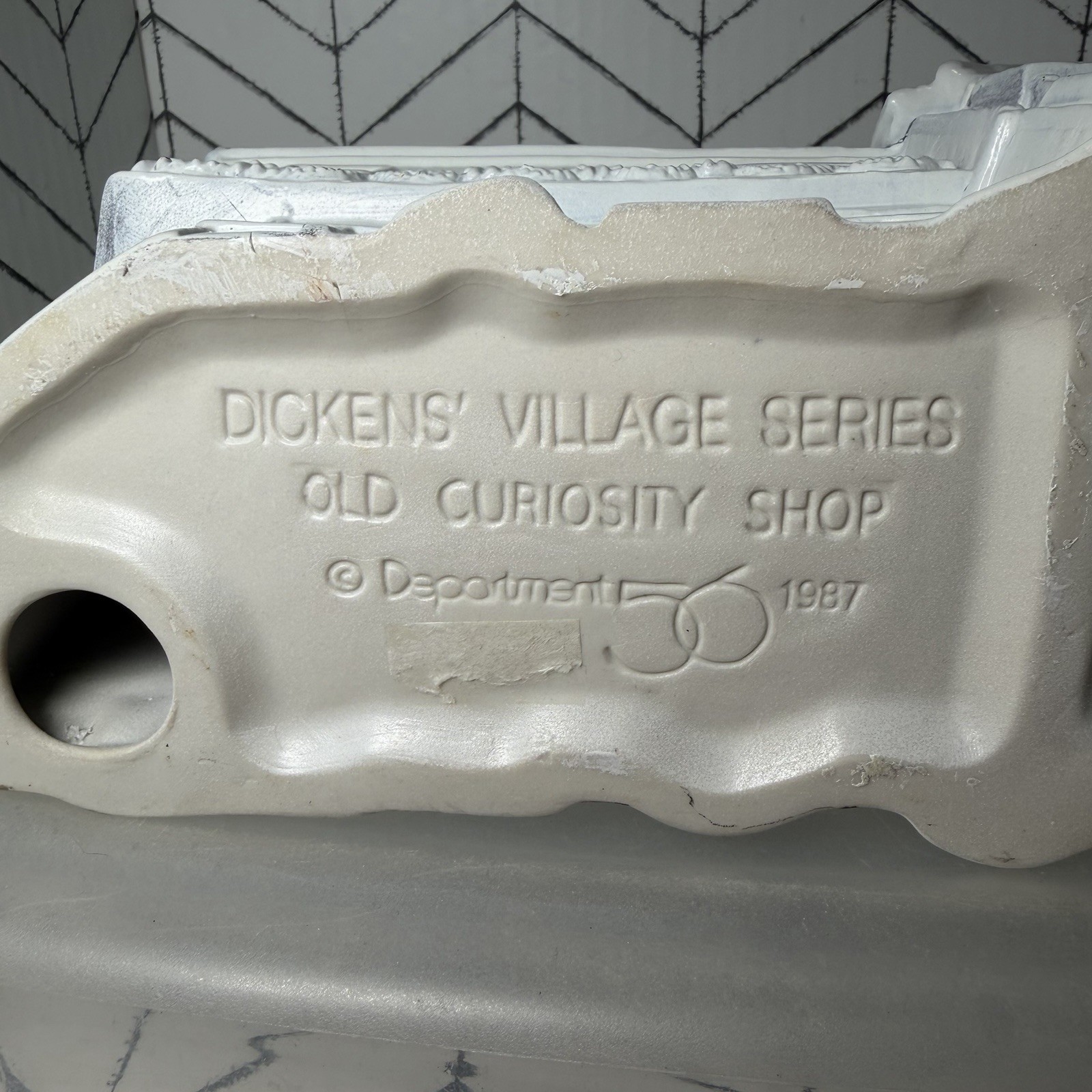 Dept 56 Unfinished Ceramic Bisque Dickens The Old Curiosity Shop Retired 1987