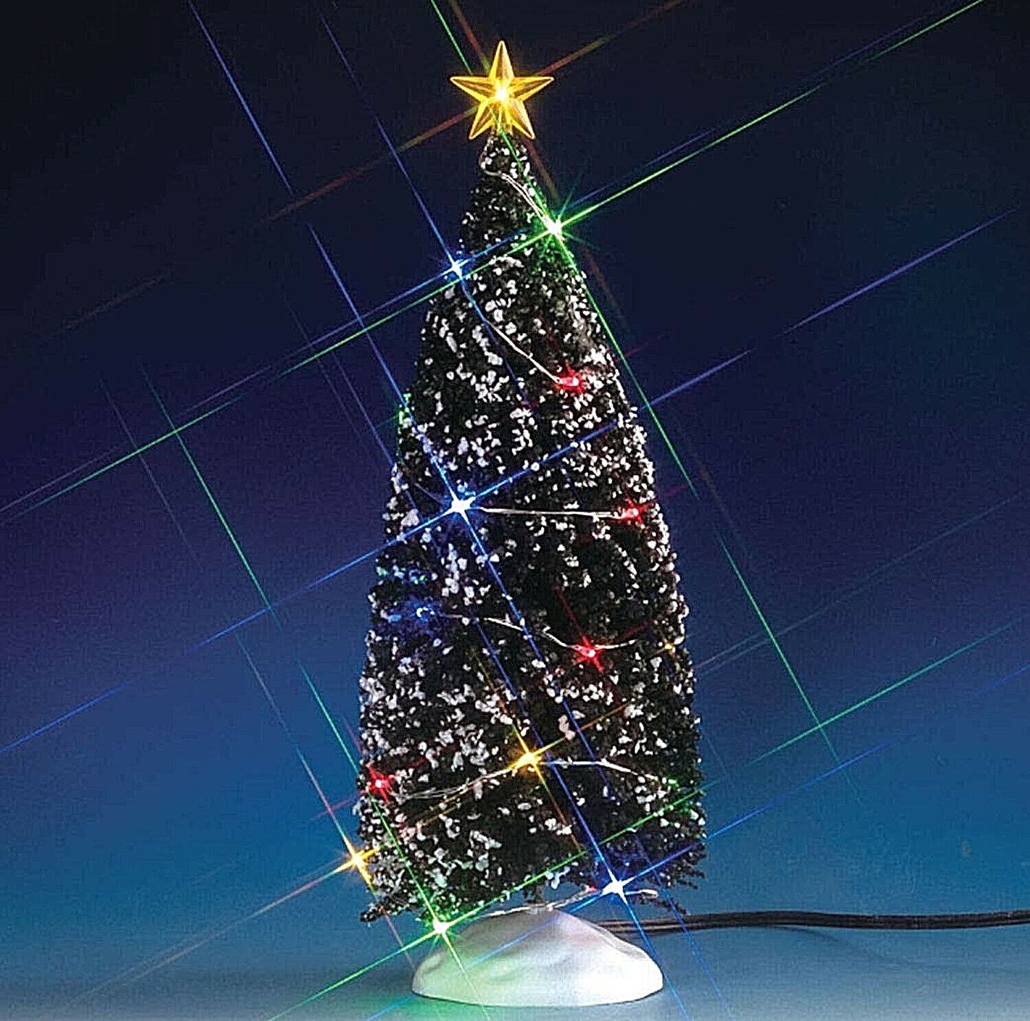 Lemax 74263 MULTI COLOR LIGHT EVERGREEN TREE LARGE Christmas Village Accessories