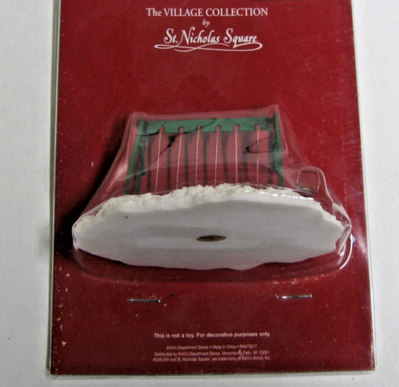 St. Nicholas Square Village Red Swing Set with Teeter Totter NEW