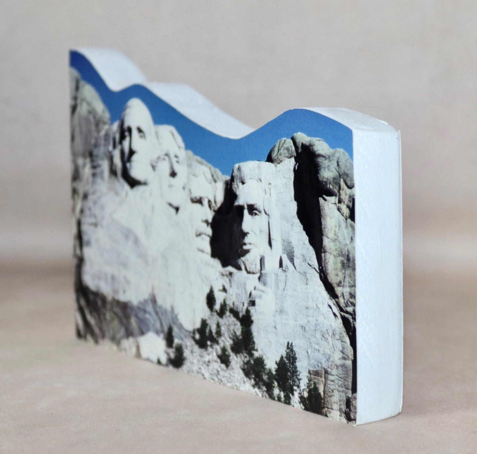 Mount Rushmore ~ Rapid City SD 8/11/96 Photo On Wood Shelf Sitter
