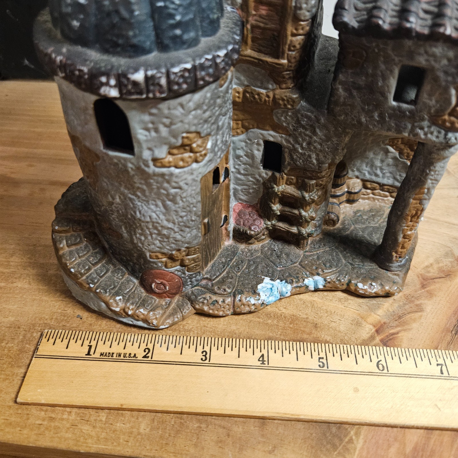 Vintage Ceramic Jerusalem Holy Land Village Buildings Lot of 3 Lighted Biblical
