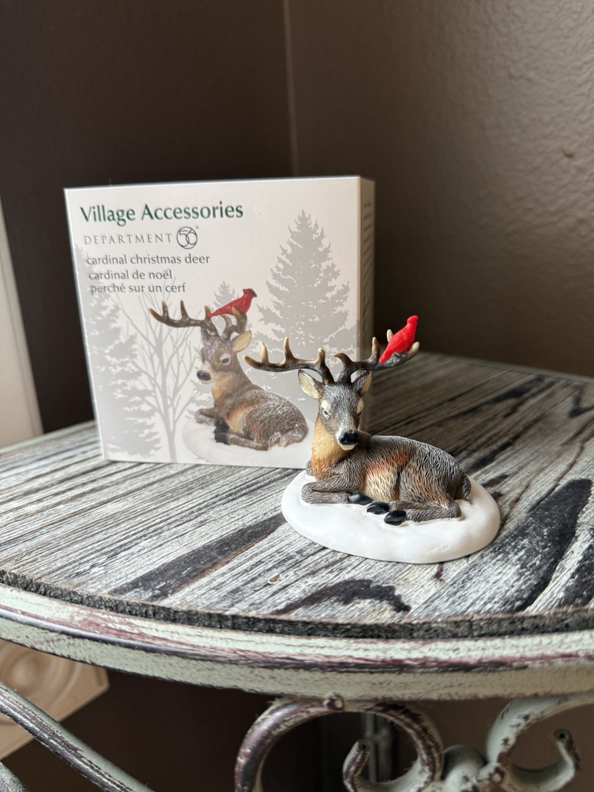 Department 56 Cardinal Christmas Deer 6009797 New for 2022 Holiday Animals
