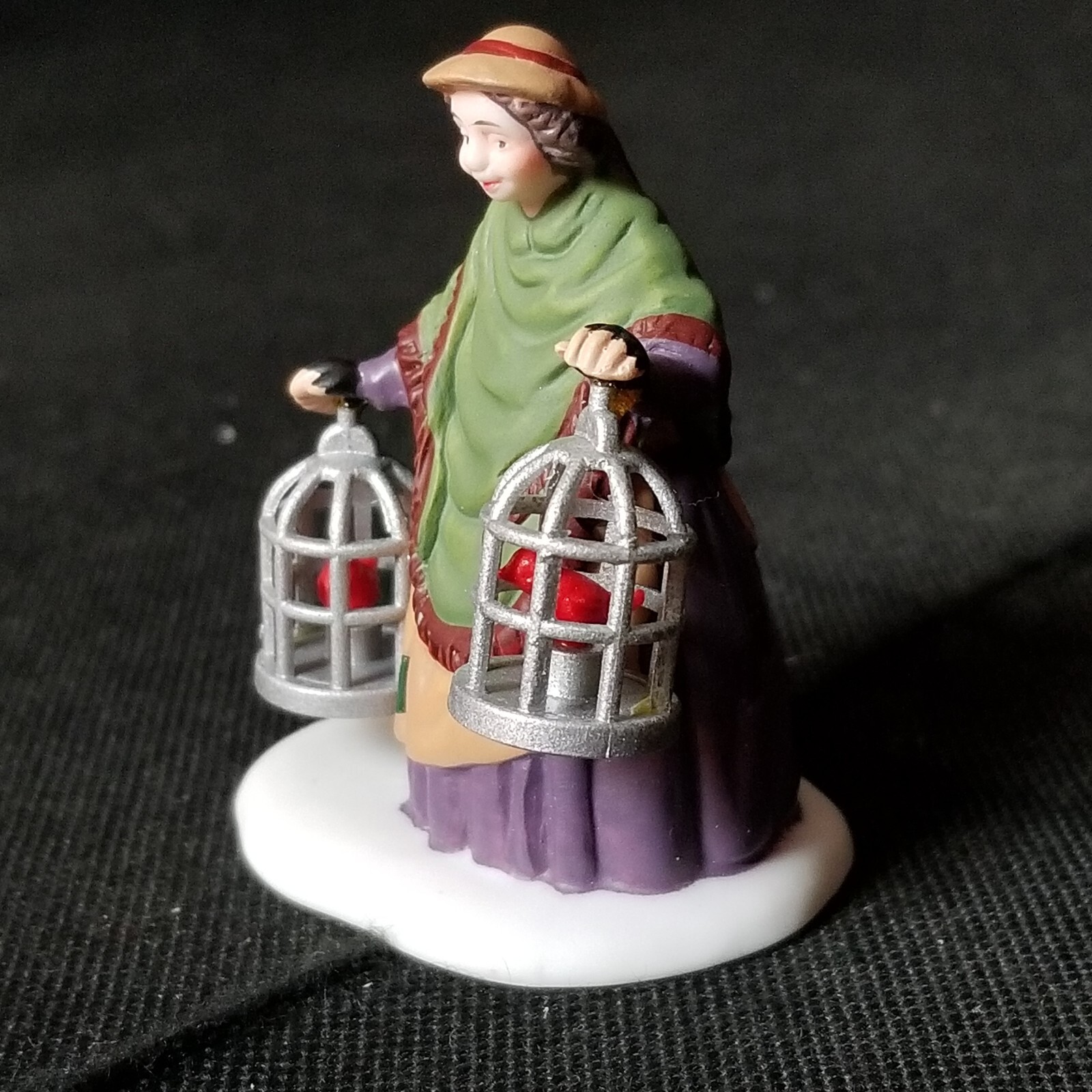 Vtg Dept 56 Heritage Village The Bird Seller Figure Set 5803-3