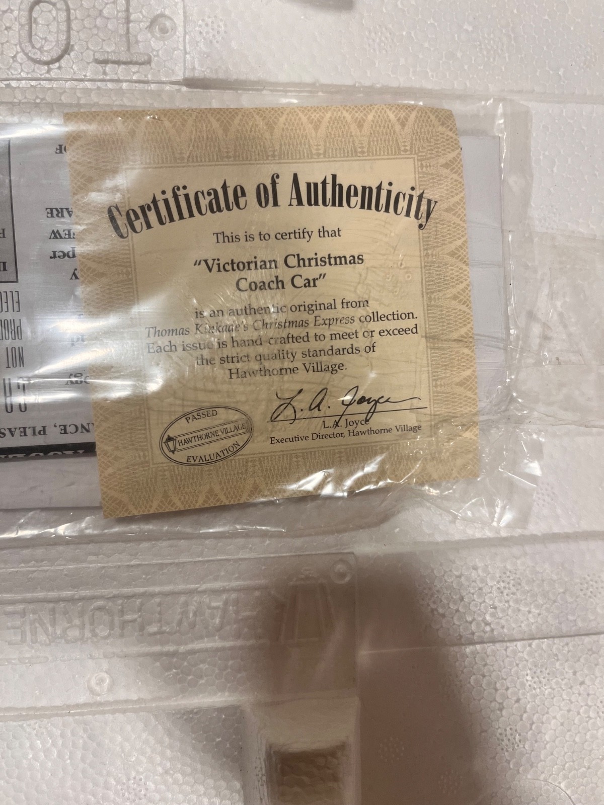 Thomas Kinkade Train Sets with Certificates