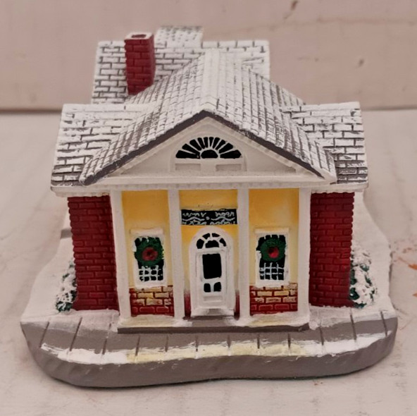 Norman Rockwell’s Main Street Rockwell “The Bank” Christmas Village 1988 #82126