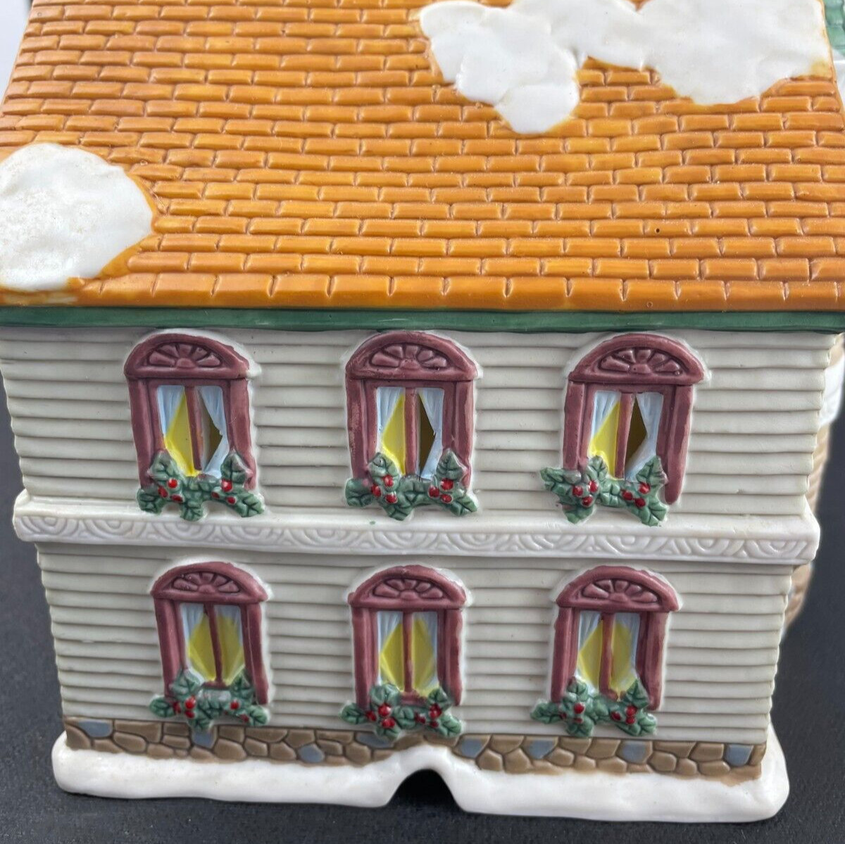 Christmas Village Country Furniture Store & Residence w/Turret Ceramic